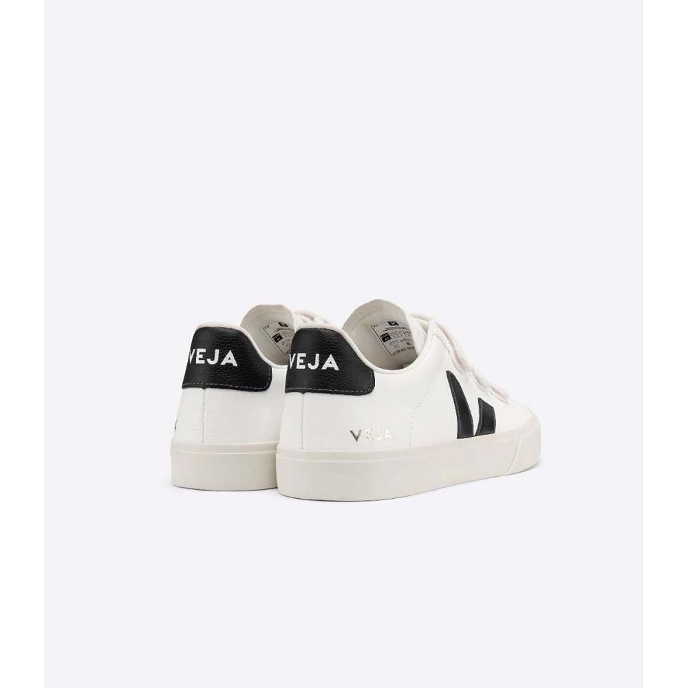 Veja RECIFE CHROMEFREE Men's Shoes White/Black | NZ 197BEX